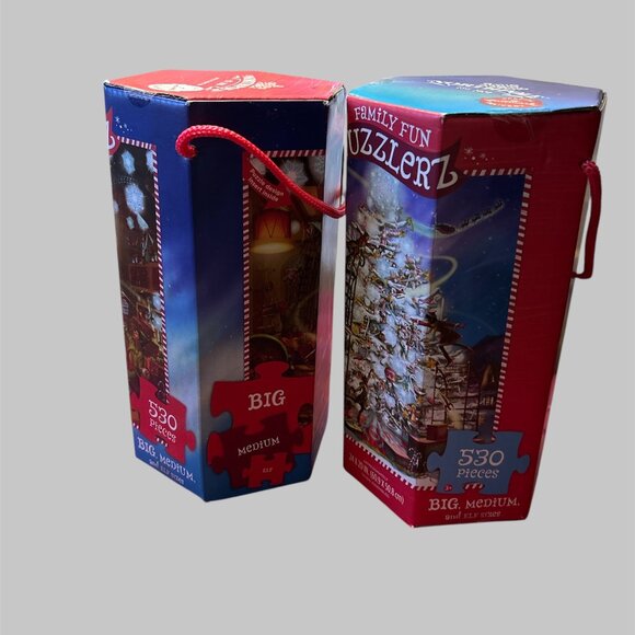 2 New Hallmark Northpole Family Fun Puzzlerz Special Edition Christmas Set - Picture 3 of 7